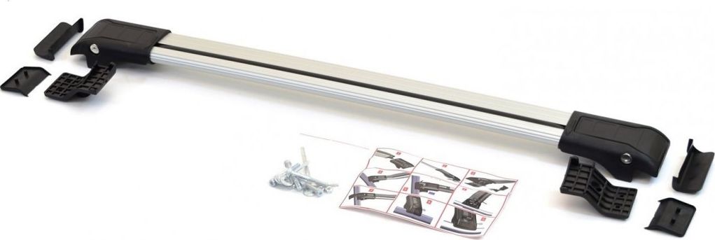 Багажная поперечина для рейлингов Erkul Wingcarrier V1 (1шт) для УАЗ Patriot 2005-2026 (Серебристая). Артикул WCA.115CM.G