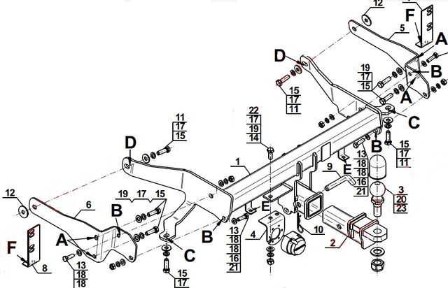 Фаркоп Steinhof для Chevrolet Captiva I 2-й рестайлинг 2013-2016. Быстросъемный крюк. Артикул C-280