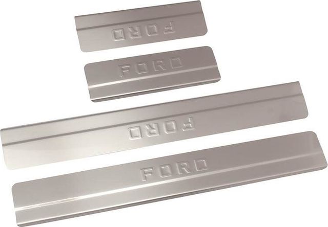 Накладки Ладья на внутренние пороги для Ford Focus II седан, хэтчбек 2005-2011. Артикул 015.20.101ст