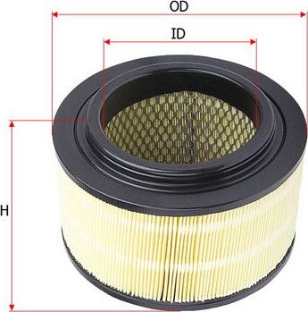 Воздушный фильтр Sakura. Артикул A-17860