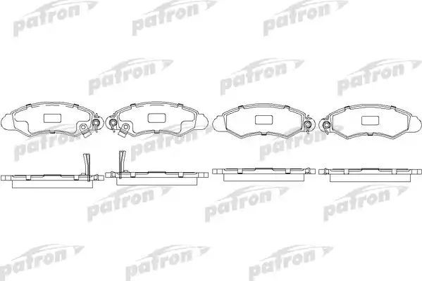 Тормозные колодки Patron передние для Suzuki Swift II 1989-2005. Артикул PBP1459