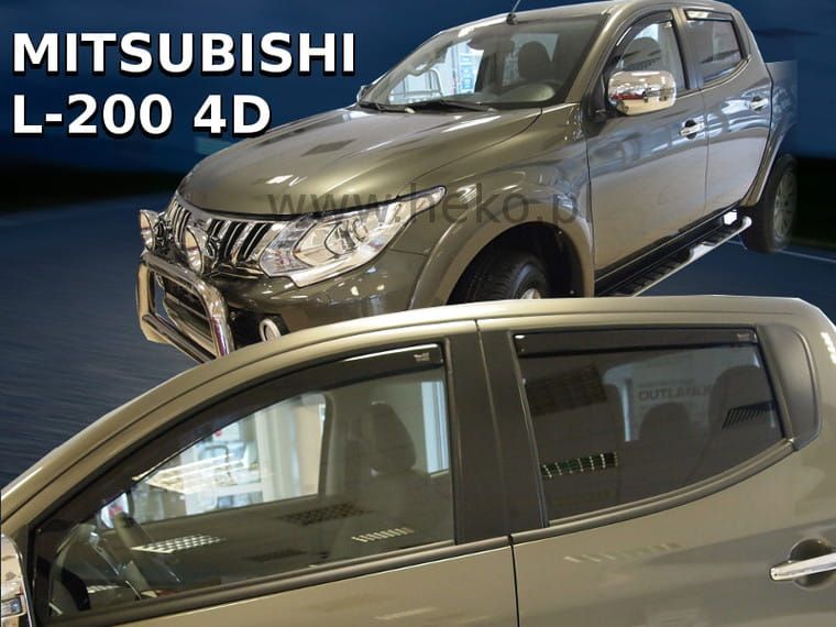 Дефлекторы Heko для окон Mitsubushi L200 V 2015-2026. Артикул 23375