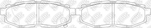 Тормозные колодки NiBK. Артикул PN7803
