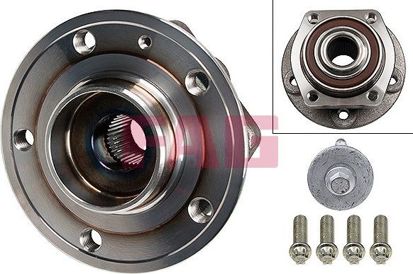 Ступица колеса с интегрированным подшипником Fag передняя для Volvo S70 1998-2000. Артикул 713 6603 10