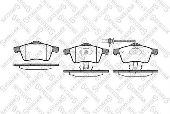 Тормозные колодки Stellox. Артикул 629 001B-SX