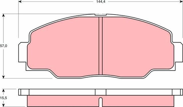 Тормозные колодки TRW. Артикул GDB1042