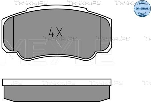 Тормозные колодки Meyle Original. Артикул 025 239 2120