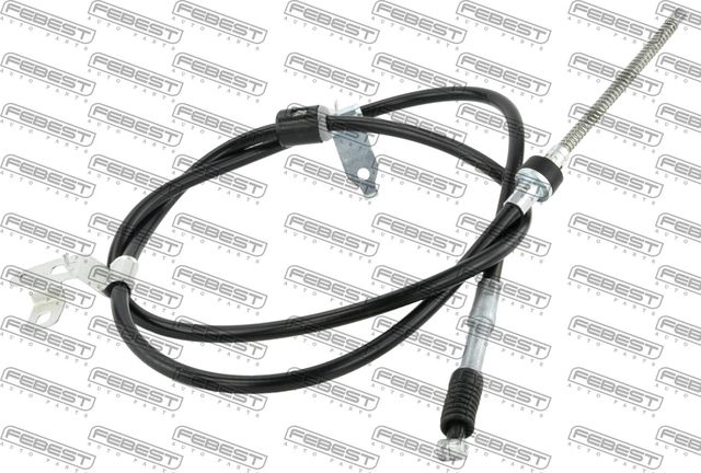 Трос ручника (тросик ручного тормоза) Febest задний левый для Toyota Corolla E120, E130 2001-2008. Артикул 01100-ZZE120LH