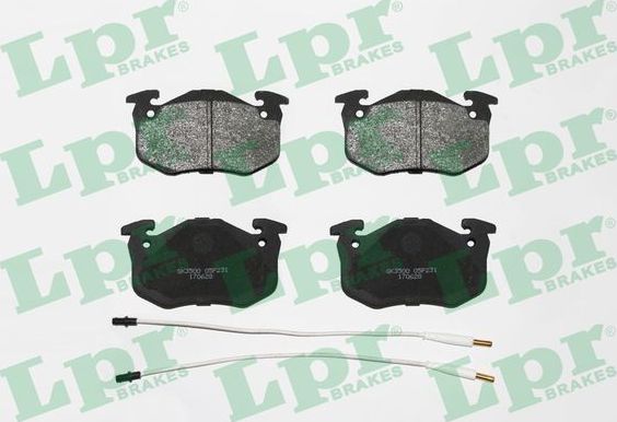 Тормозные колодки LPR передние для Renault Twingo I 1993-2007. Артикул 05P231