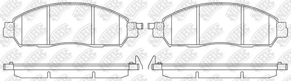 Тормозные колодки NiBK. Артикул PN0644