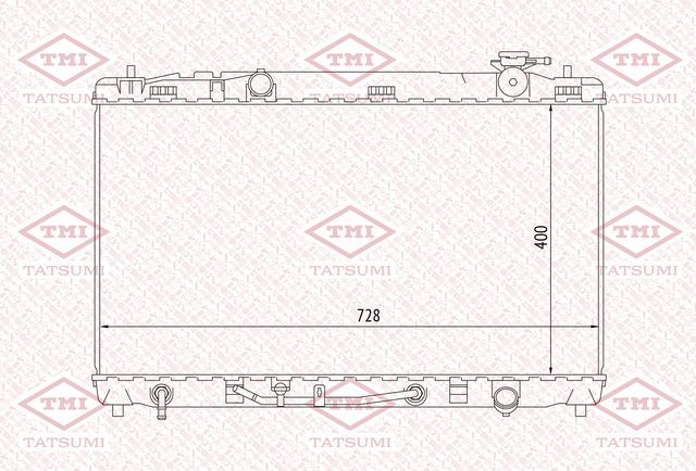 Радиатор охлаждения (Tatsumi). Артикул TGA1035