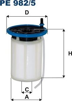 Топливный фильтр Filtron. Артикул PE 982/5