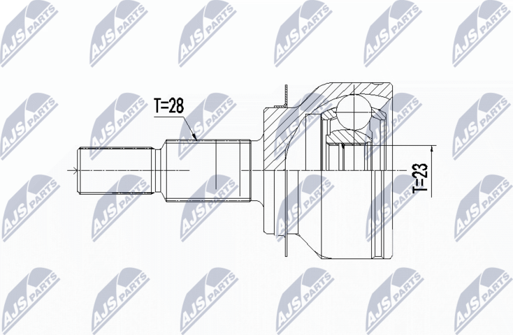 Шрус внутренний (граната) NTY. Артикул NPZ-MZ-061