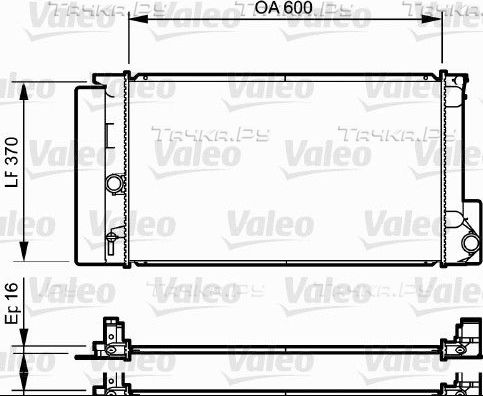 Радиатор охлаждения двигателя Valeo (алюминий). Артикул 735250