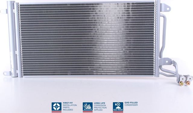 Радиатор кондиционера (конденсатор) Nissens (алюминий) для Volkswagen Polo V 2009-2026. Артикул 940093