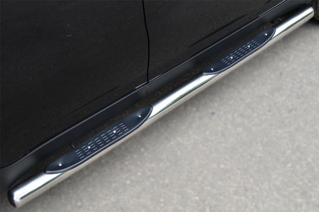 Защита порогов RusStal труба d76 с накладкой (вариант 3) для SsangYong Actyon II 2010-2013. Артикул SAT-0014253