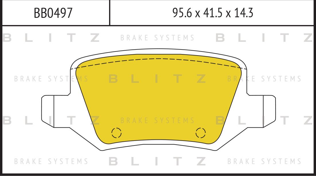Колодки тормозные MB W168/W169/W245 04- задн. (Blitz). Артикул BB0497