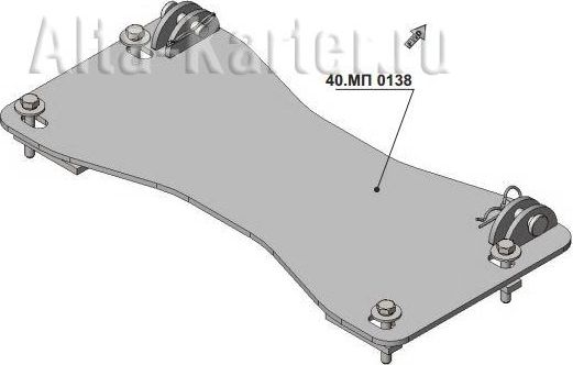 Площадка Storm для крепления снегового отвала Can-Am Maverick 1000 2013-2015. Артикул 40.MP 0138