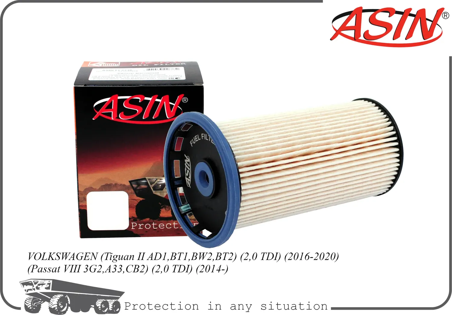 Фильтр топливный (Asin). Артикул ASINFF2243