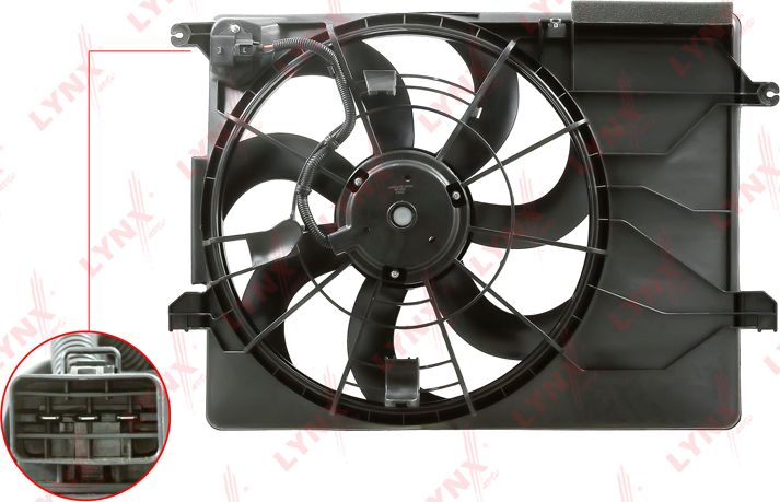 Вентилятор радиатора двигателя LYNXauto. Артикул RF-1564