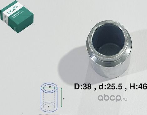 Поршень суппорта тормозного LANCER IX 2003-/OUTLANDER XL 2007-2012 (Dexel). Артикул X04B0022