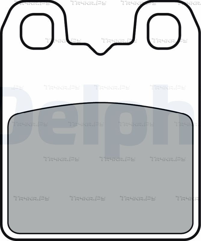 Тормозные колодки Delphi (Low-Metallic). Артикул LP3382