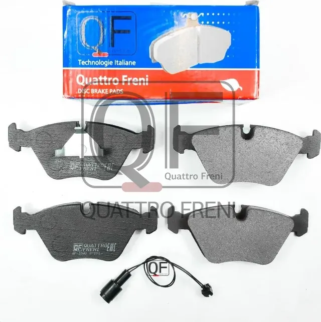 КОЛОДКИ ТОРМОЗНЫЕ передней С ЭЛЕКТРОДАТЧИКОМ (Quattro Freni). Артикул QF54005203
