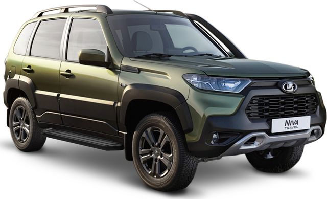 Пороги алюминиевые Rival Premium-Black для Lada Niva Travel 2021-2026. Артикул A160ALB.6006.1