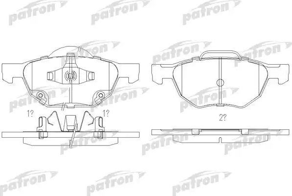 Тормозные колодки Patron. Артикул PBP1704