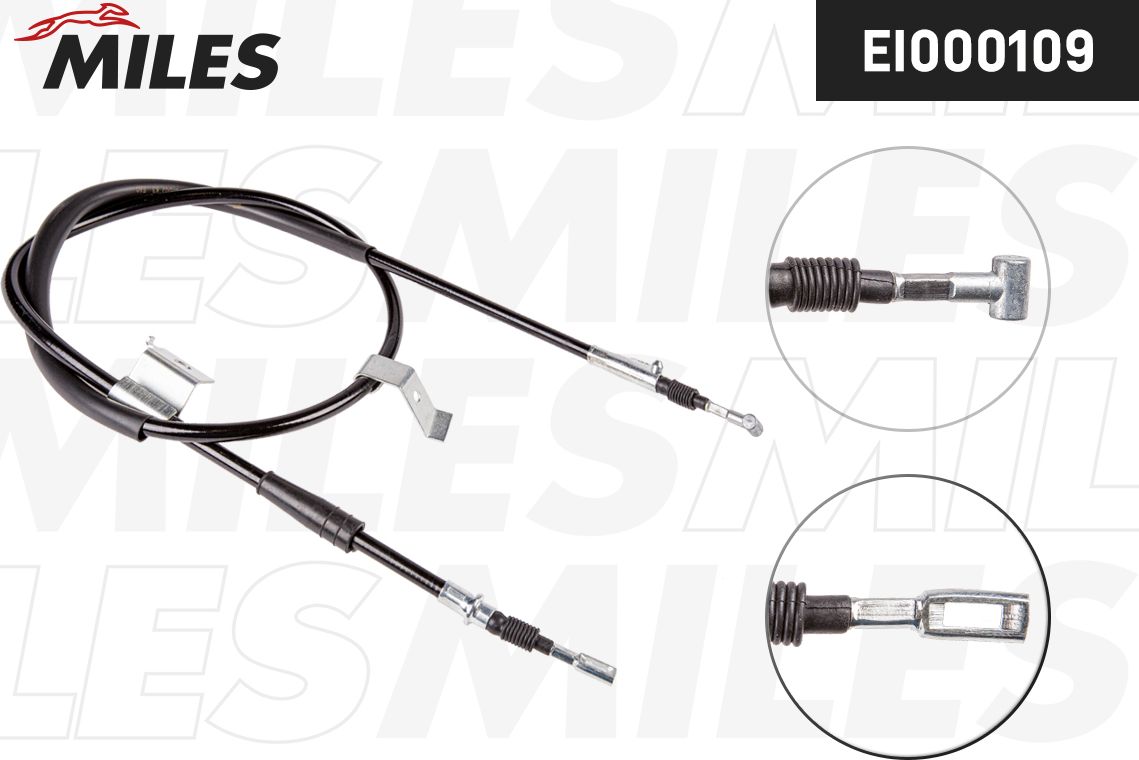 Трос ручника (тросик ручного тормоза) Miles. Артикул EI000109