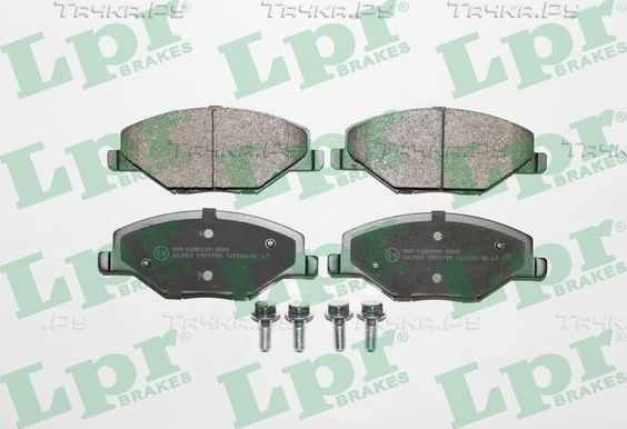 Тормозные колодки LPR для Skoda Rapid I 2015-2019. Артикул 05P1795