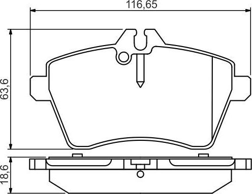 Тормозные колодки Bosch. Артикул 0 986 495 273