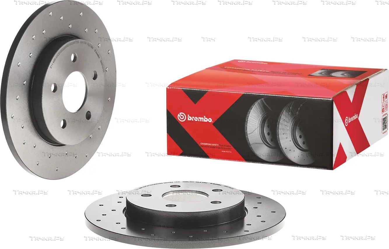 Тормозной диск Brembo XTRA LINE - Xtra задний для Ford Mondeo III 2000-2007. Артикул 08.9734.1X