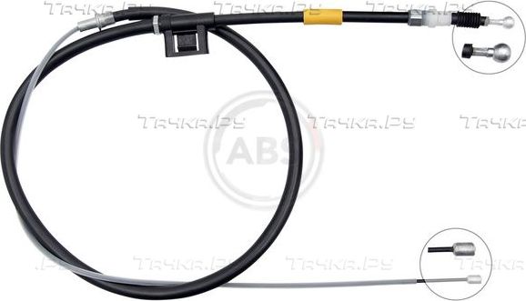 Трос ручника (тросик ручного тормоза) ABS. Артикул K17266