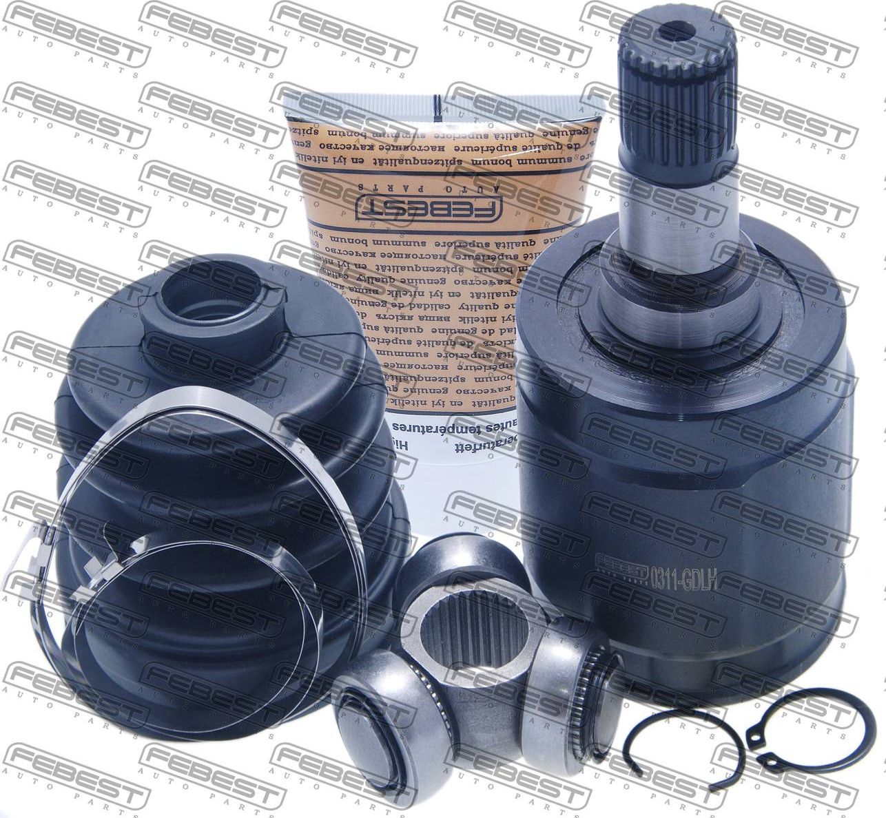 Шрус внутренний (граната) Febest передний левый для Honda Fit II 2007-2014. Артикул 0311-GDLH