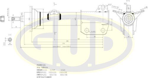 Амортизатор G.U.D. передний для Renault Espace III 1996-2002. Артикул GSA334821