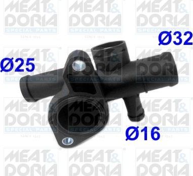 Фланец системы охлаждения Meat & Doria. Артикул 93124