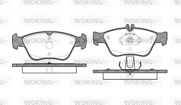Тормозные колодки Woking. Артикул P4863.00