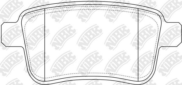 Тормозные колодки NiBK. Артикул PN0533