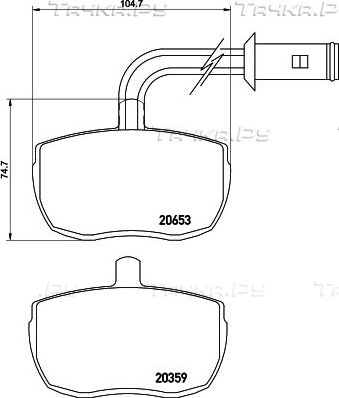 Тормозные колодки Mintex. Артикул MDB1699