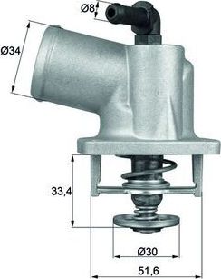 Термостат Mahle Behr для Opel Astra G 1998-2009. Артикул TI 55 92D