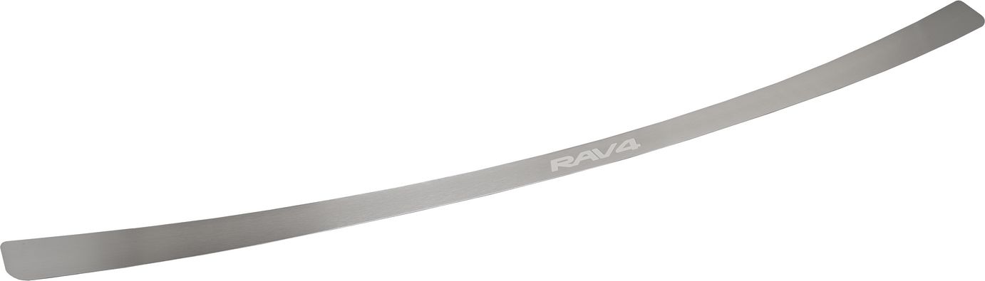 Накладка Arbori на бампер сатинированная с логотипом для Toyota RAV4 IV 2015-2019. Артикул ARBORI4814RBS01S