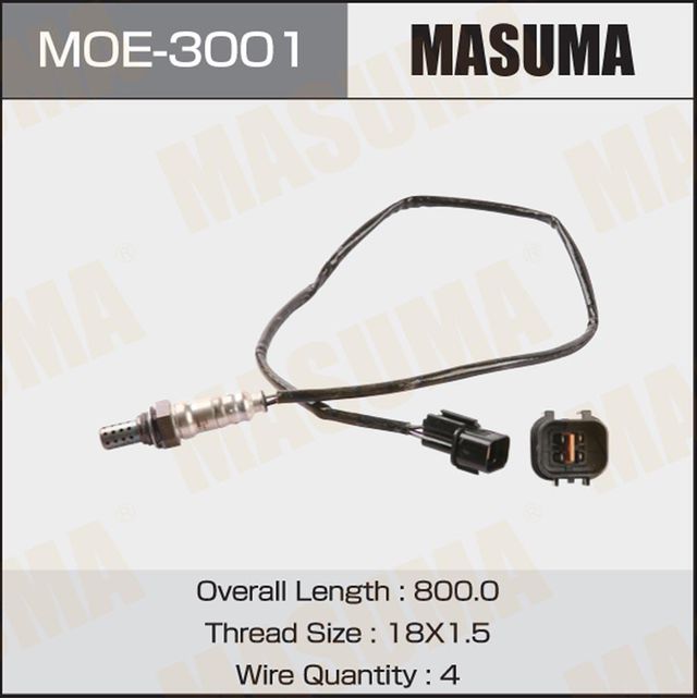 Лямбда-зонд (кислородный датчик) Masuma для Mitsubishi Outlander III 2014-2024. Артикул MOE-3001