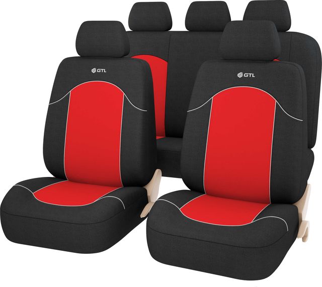 Чехлы универсальные PSV GTL Fast на сидения, цвет Красный. Артикул 126247