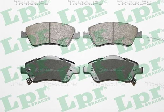 Тормозные колодки LPR передние для Toyota Corolla E140, E150 2006-2014. Артикул 05P1316