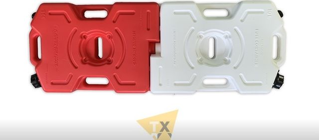 Канистра ТехноХим Экстрим Квадро модульная 10 л Красная. Артикул kan-EXKv+-10L-RD
