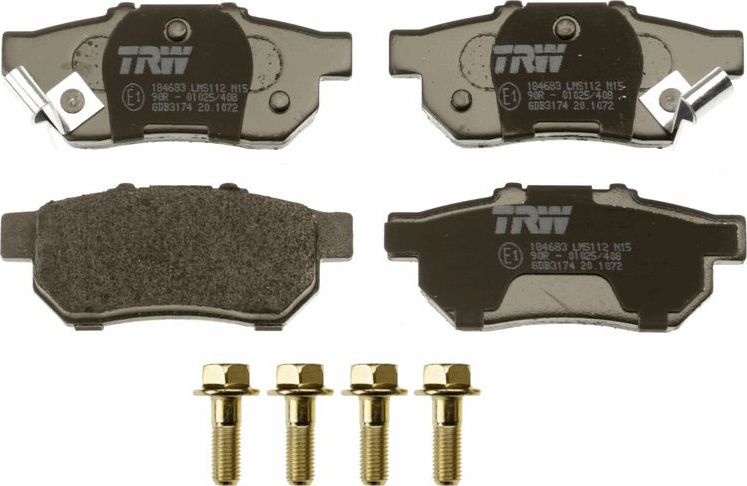 Тормозные колодки TRW COTEC. Артикул GDB3174