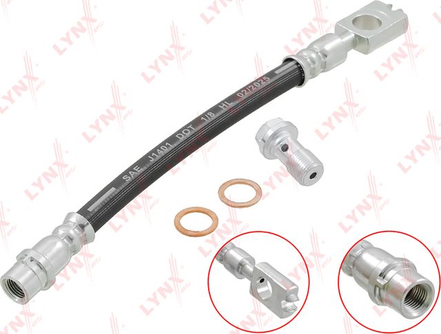 Тормозной шланг LYNXauto для Volkswagen Passat B5 1996-2005. Артикул BL-3137