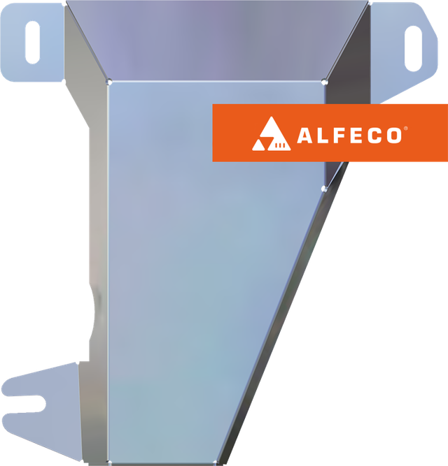 Защита алюминиевая Alfeco для адсорбера Chery Tiggo 4 2017-2019. Артикул ALF.02.21al