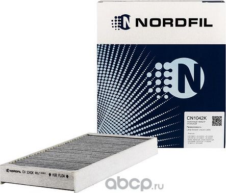 Фильтр салона угольный Volvo S60 II  V60  Cross Country  S80 II  V70 II  XC60  XC70 II (Nordfil). Артикул cn1042k